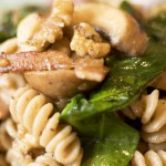 Mushroom and Walnut Pasta and Time Squeezed