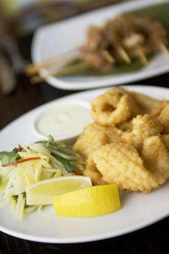Salt and Pepper Squid with Green Mango Salad