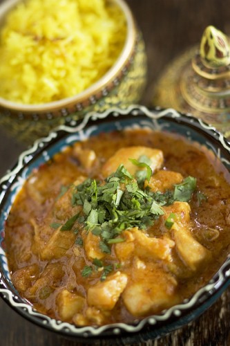 Chicken Curry with a Rice Pilaf
