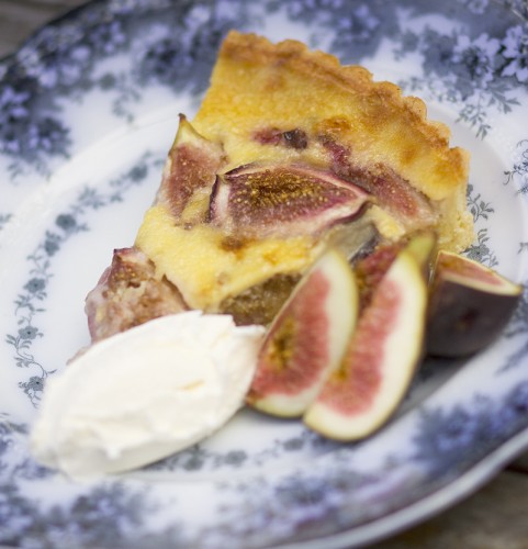 Fig Tart with Fresh Figs and Mascarpone 
