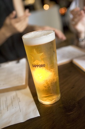 Sapporo beer on tap - $8.50