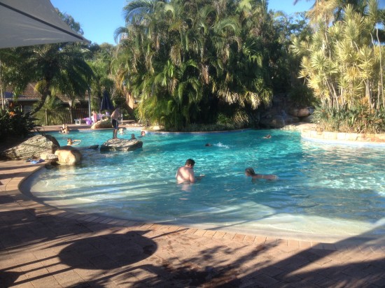 Part of the resort pool.  