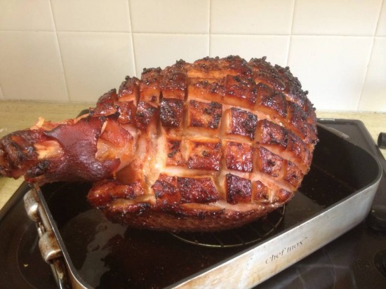 My Mother's Day baked ham