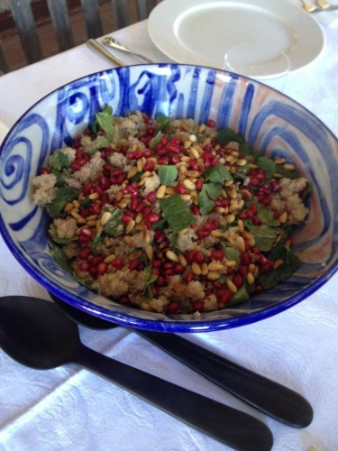 Quinoa, Pomegranate and Mint Salad