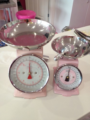 Gorgeous scales to weigh out the sweets