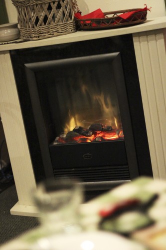 The gas fire