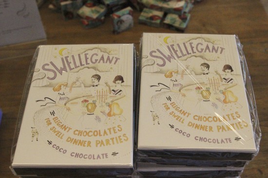 'Swellegant' chocolate boxes for dinner parties