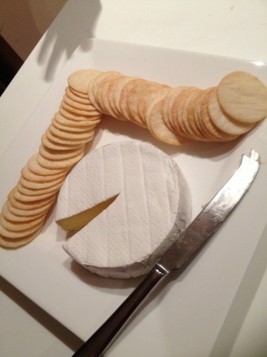 Cheese and crackers for the grande finale