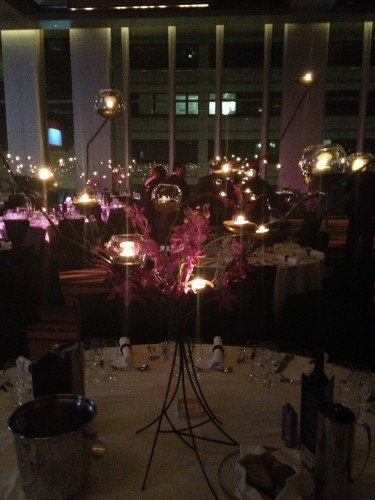 The candelabras were not only pretty but they created beautiful anti-ageing lighting!  