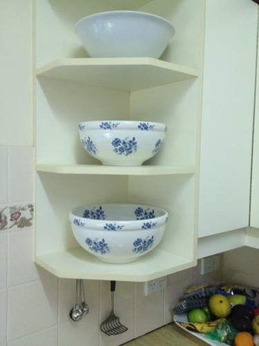 My cornflower blue bowls that I've had for nearly 30 years and every year I've used them to make my Christmas cakes. 