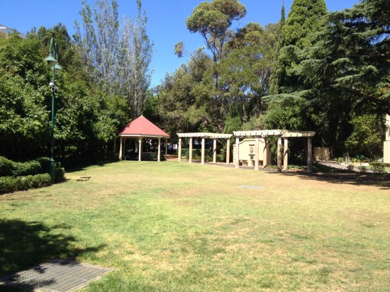 A part of the original backyard that's now a public park