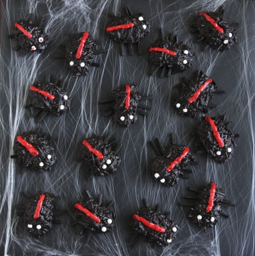 Red back spiders - perfect for Halloween
