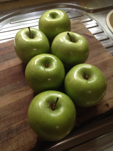 I like to use granny smith apples because they are nice and tart