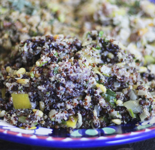 Preserved Lemon and Pine Nut Stuffing with Quinoa