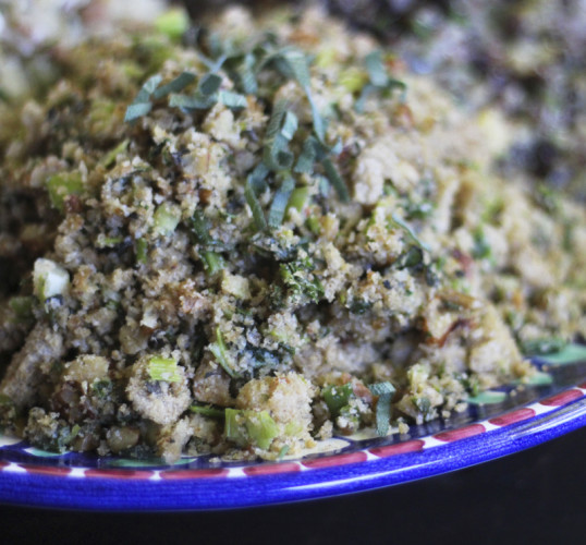 Walnut and Sage Stuffing with Breadcrumbs
