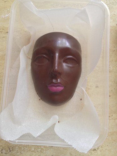 A chocolate mask