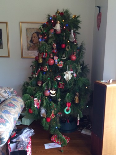 The tree.  We did ask my father what happened to the top of it but no, that's how it was sold to him!  