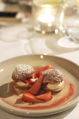 Strawberry mascarpone cream puffs from Bel Mondo 2002