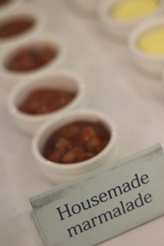 Pots of house-made marmalade 