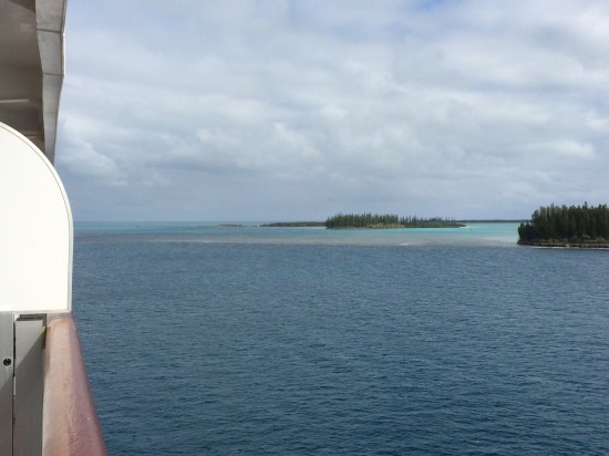 Isle of Pines as seen from the ship.
