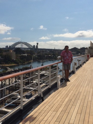 And we've arrived back home in Sydney.  I love the timber decks.  