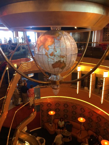 The centre of the ship where there was a shiny globe that spun.  I have been careful to take a photo featuring the promised land!