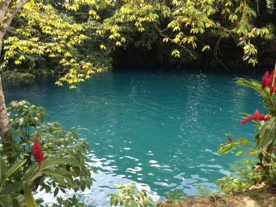 The largest of Vanuatu's blue holes (this is just a part of it)