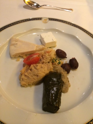 Appetiser:  Mediterranean Mezze Plate 