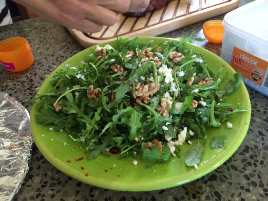Rocket and Toasted Walnut Salad with Pomegranates
