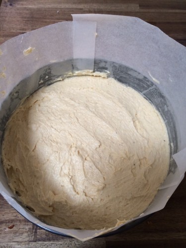 Cake batter all sorted and now for the plums