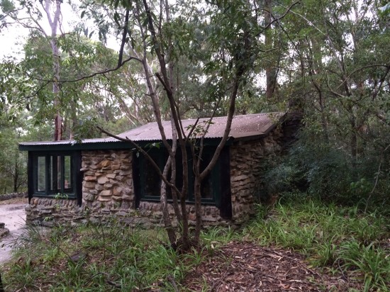 A cottage on the property where the orienteering began