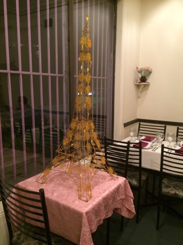 There's an Eiffel Tower at the entrance!