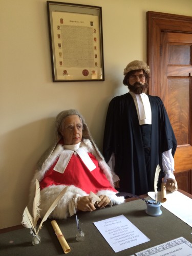 A judge and a barrister from the 1830's 
