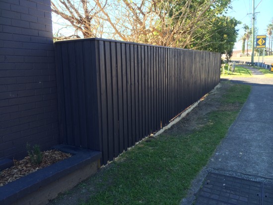 A new front fence that I painted and now I just need to do some planting in front of it