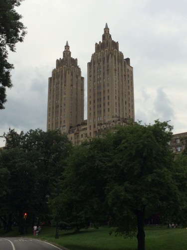 View from the park of Fifth Avenue