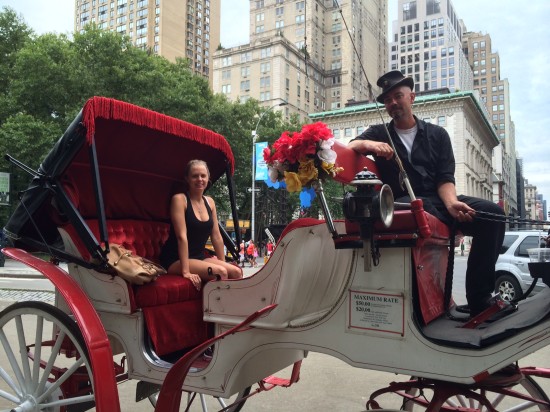 Our first horse and carriage ride