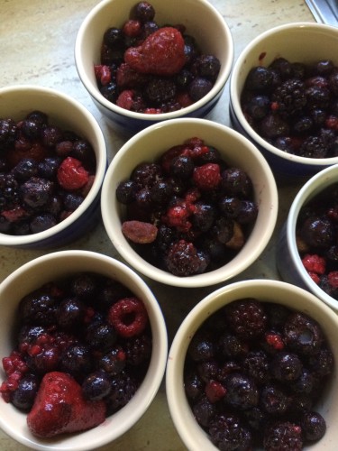 Little pots of berries