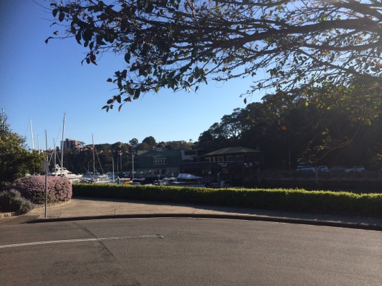 The view from Mosman Bay
