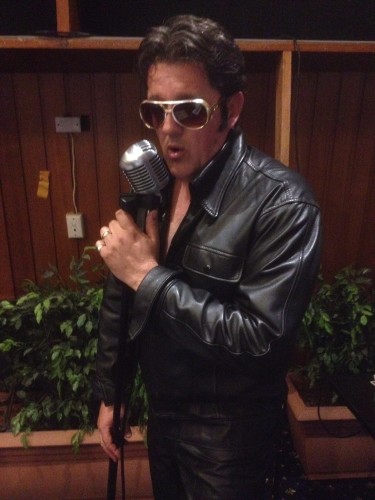 Elvis in his leathers