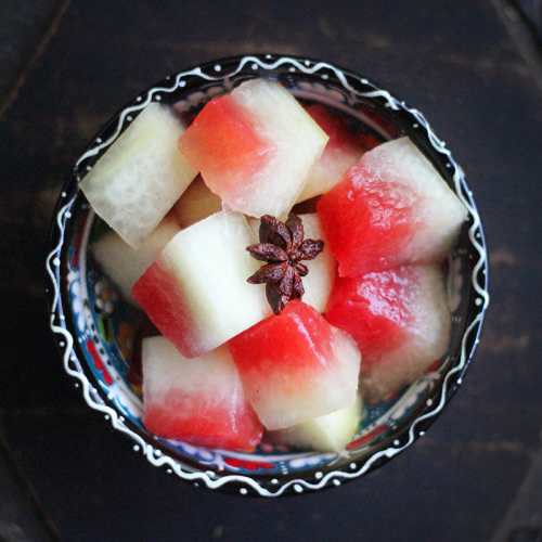 Easy Pickled Watermelon Rinds