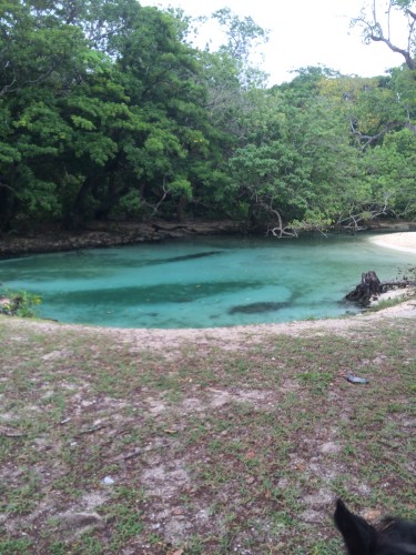 The blue hole at Lupe Lupe