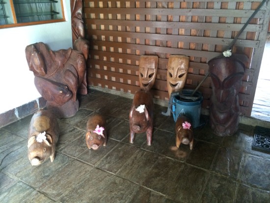 Wooden carvings - I liked the pigs!