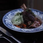 Red Wine Lamb Shanks with Parsley Mash