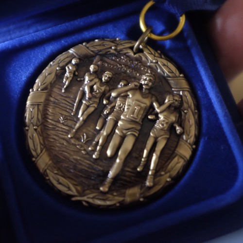 His medal
