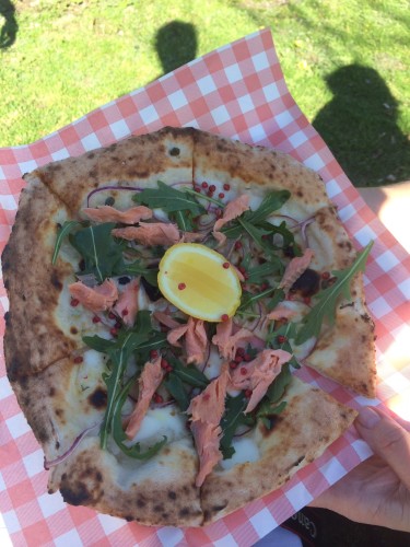 Smoked Trout Pizza
