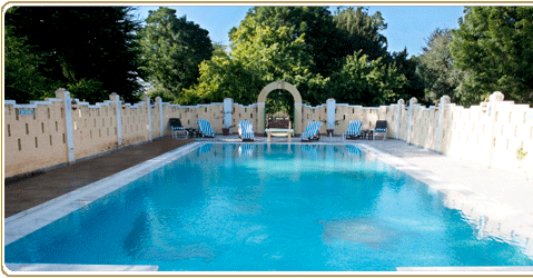 Hotel swimming pool 