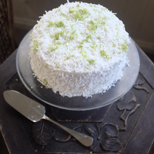A cake with lots of texture 