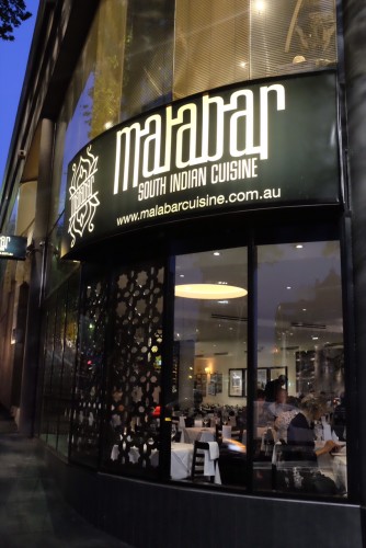 Malabar, a restaurant specialising in the cuisine of South India