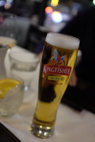 Kingfisher Beer from India: $9.00
