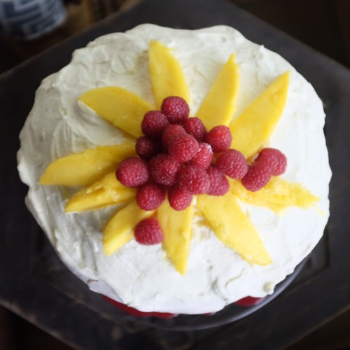 Any combination with fruit works with pavlova